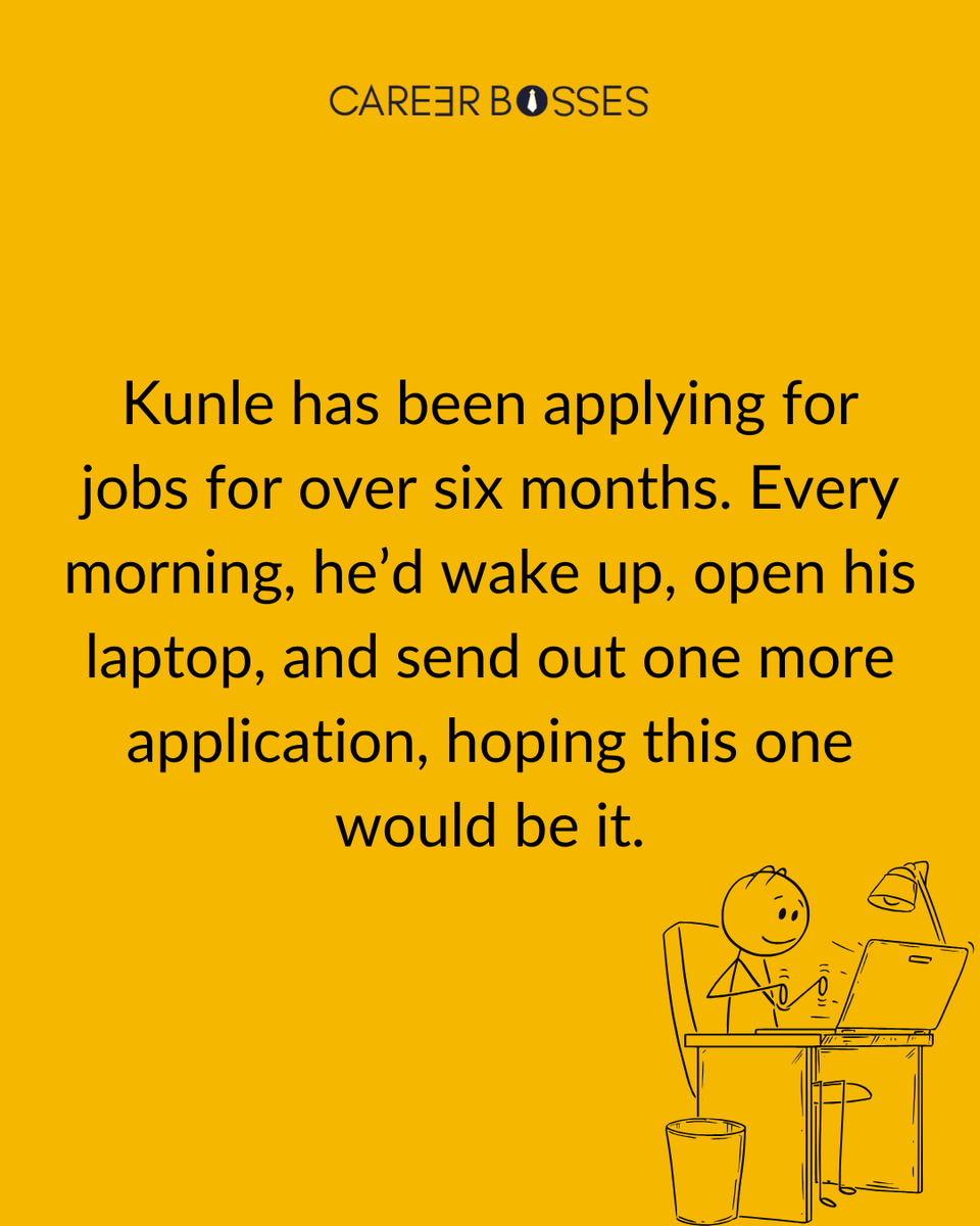 careerbosses's tweet image. The more desperate you sound, the less convincing you become.
Even if you need the job, still show up like someone who adds value, not someone begging for mercy.
 #CareerUpgrade #HireMe