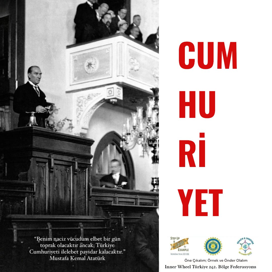 InnerWheelTR's tweet image. Yaşasın Cumhuriyet!!
Yaşasın Türkiye Cumhuriyeti!! 🇹🇷🇹🇷🇹🇷❤️🤍