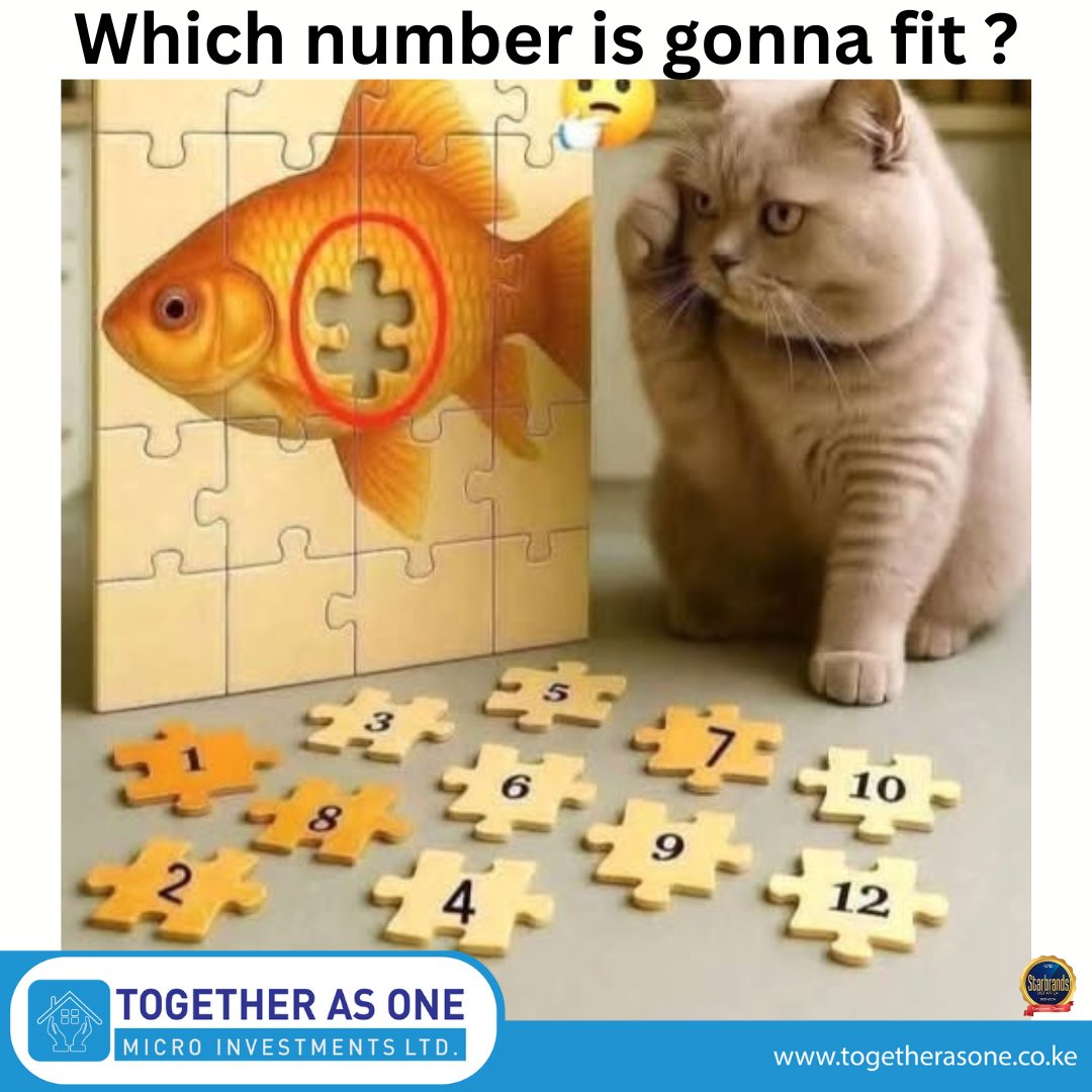 Which number is gonna fit ?                                                                                                                  togetherasone.co.ke
#togetherasoneplc
#TogetherWeCan
#TogetherAsOne
