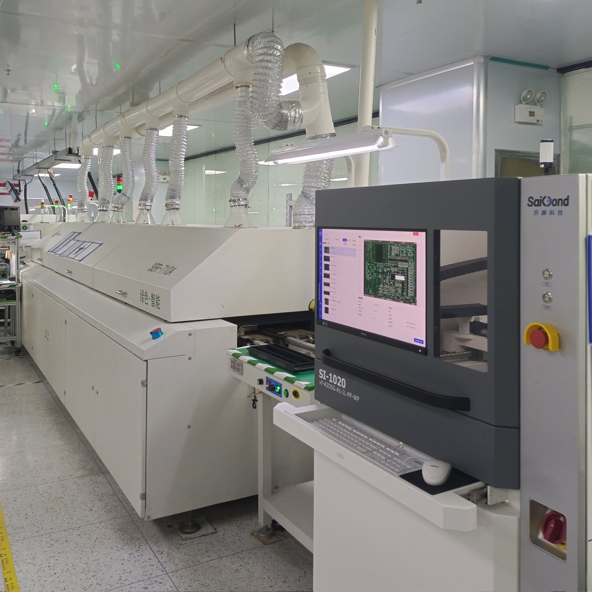 3Apcba's tweet image. After components are soldered onto circuit boards, this AOI inspection system—with its eagle-eyed precision—conducts a comprehensive examination of soldering quality, ensuring no cold solder joints or short circuits escape its scrutiny.👏🏻👀

#pcbfactory #Aoi #manufacture #PCBA