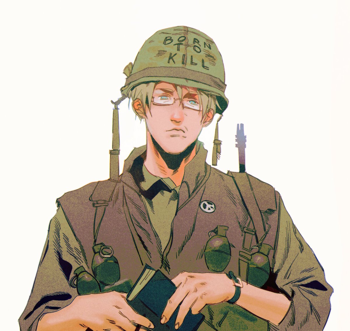full metal jacket #hetalia, image size:1200x1132