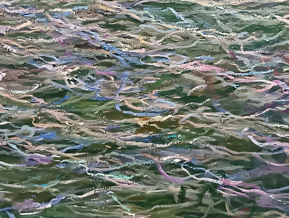 ミステリアスアイ / 油絵 木戸健市「青い丘（三角点）」油絵・F10号 絵画買取・販売の小竹美術