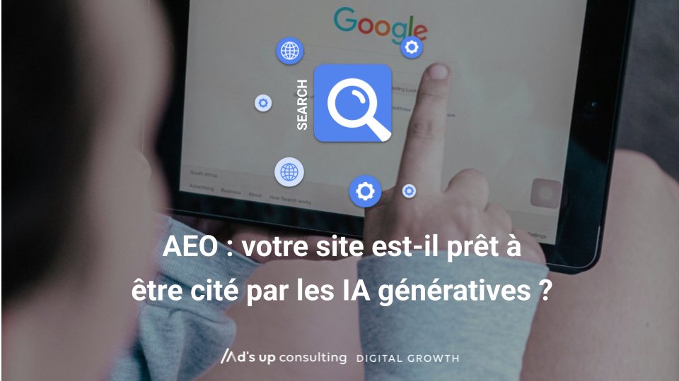 Google pousse encore plus loin l’intégration de l’IA dans la recherche 🧠🔍

Avec AI Overviews, les réponses générées deviennent la nouvelle porte d’entrée du web.

👉 Place à l’AEO : structurer ses contenus pour être cité par l’IA.

🔗 ads-up.fr/publications/i…