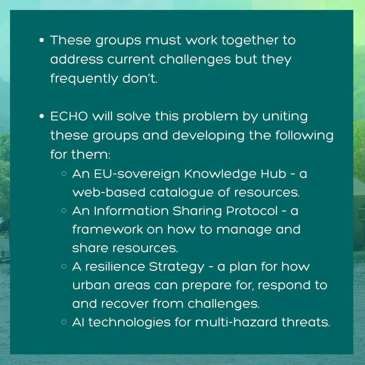 ECHO Project tweet media