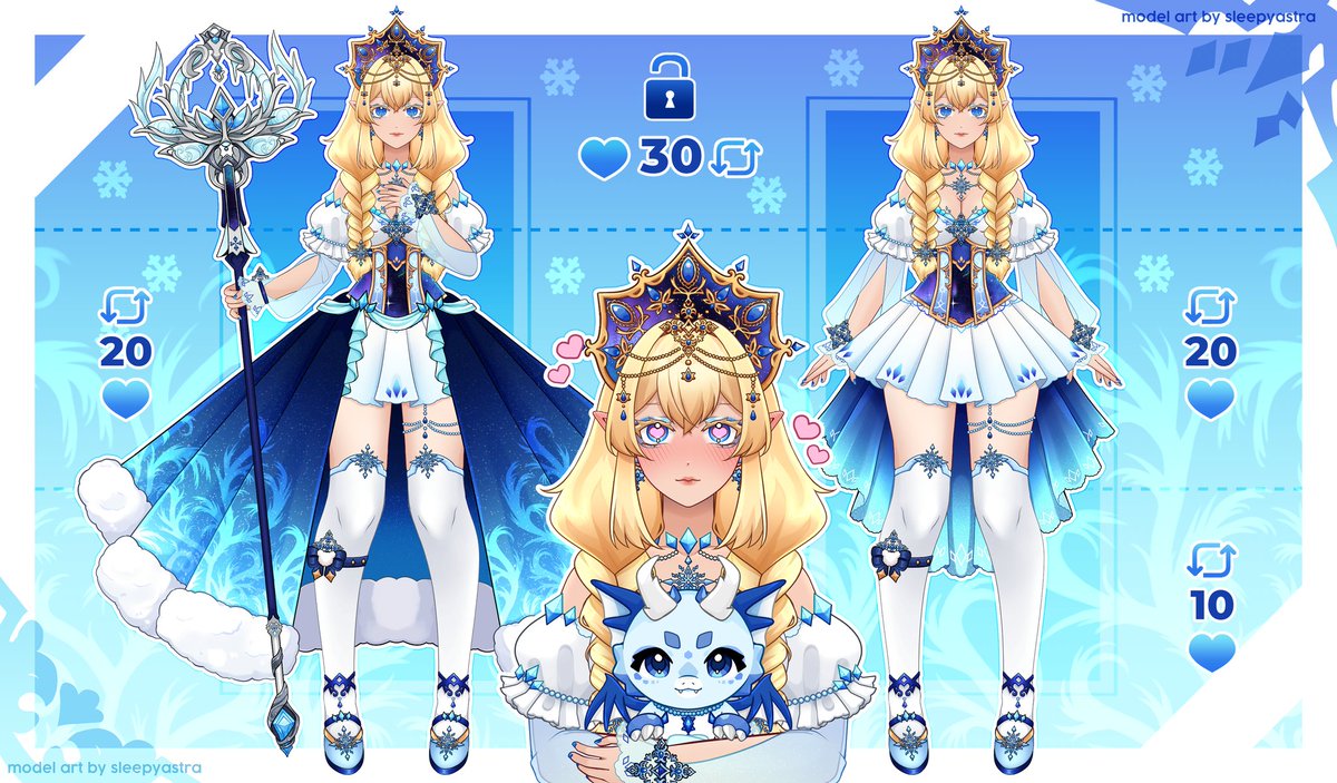💫 PLEASE LET ME BE YOUR VTUBER MAMA!💫
Starting at 450us!!
It's finally time to post this! Next month I will be solely focusing on one vtuber model so it gets done quickly!
.
🔄 &amp; 💙 appreciated!
.
Live2D, art only.
Check replies for more info ;3
