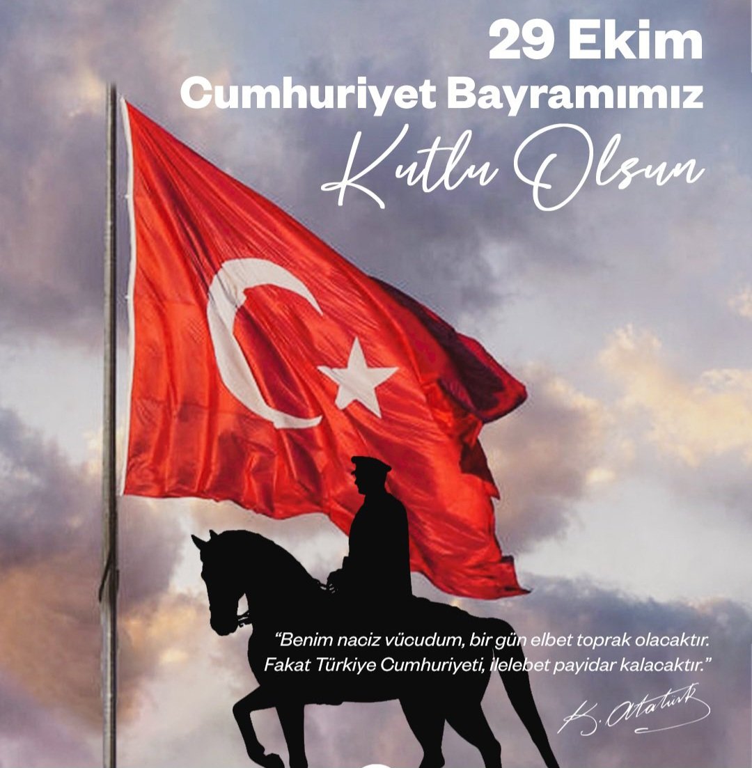 #29ekimcumhuriyetbayramı🇹🇷
mız Kutlu Olsun🇹🇷
#YaşasınCumhuriyet 🇹🇷

🇹🇷ÇOK 🇹🇷BÜYÜK🇹🇷 BU🇹🇷 BAYRAM🇹🇷 BU🇹🇷 BAYRAM🇹🇷 HERKESE🇹🇷 KUTLU🇹🇷 OLSUN🇹🇷 
#29Ekim