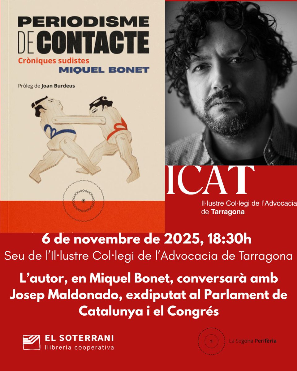 MiquelBonet_'s tweet photo. Per fi. El Rumble in the Jungle definitiu.

Bonet vs. Maldonado.

Al ring sudista dels advocats tarragonins, pel que pugui passar.

Canapés wanted. https://t.co/HuRvbtHHOt