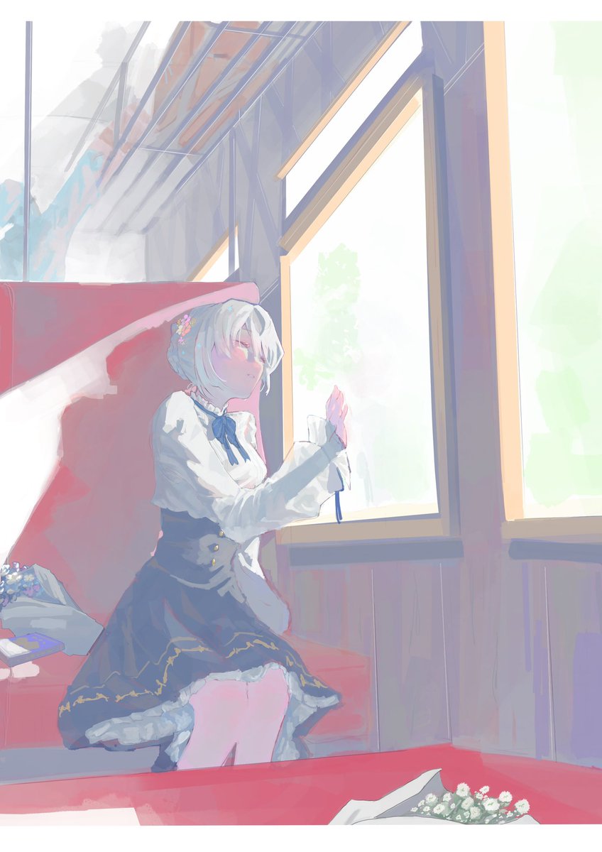 時間だけが過ぎたみたいね
  #イラスト  #art