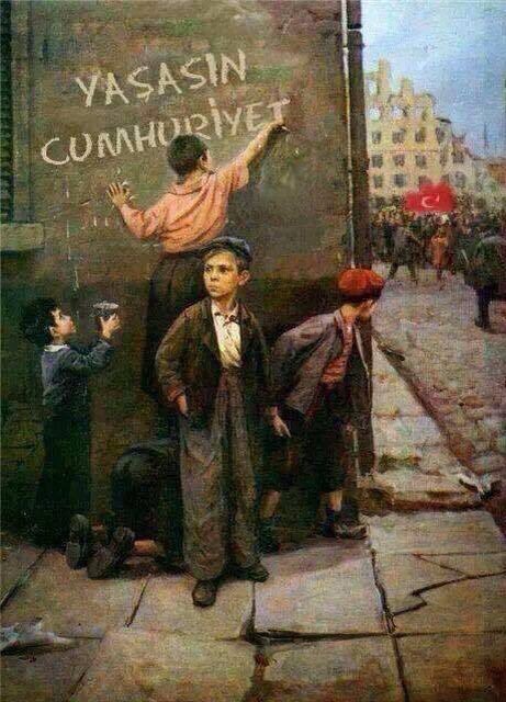 Son günümüze kadar hep sen iyi ki sen #MustafaKemalAtatürk 💙♾️ #29Ekim #YaşasınCumhuriyet #NEMUTLUTÜRKÜMDİYENE 🇹🇷