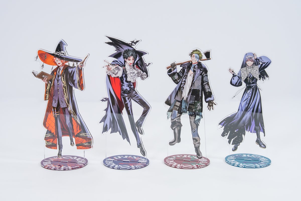 ボックス収録のアクリルスタンドは存在感抜群のサイズで、仮装した姿がバッチリ見えます✨

高さは最大約22cm👻
（キャラクターごとにサイズが異なります）

#PBGFポップアップ