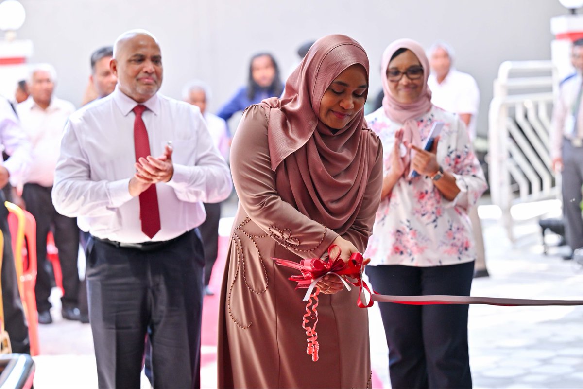 presidencymv's tweet photo. First Lady @sajidhaamohamed attends the opening ceremony of the Maldives Polytechnic Open Day, Skillfest 2025.
This year marks the 50th anniversary of Maldives Polytechnic; a proud milestone in its enduring commitment to training and empowering youth with advanced skills. The institution continues to play a vital role in nation-building and in fostering a skilled, resilient workforce for the future.