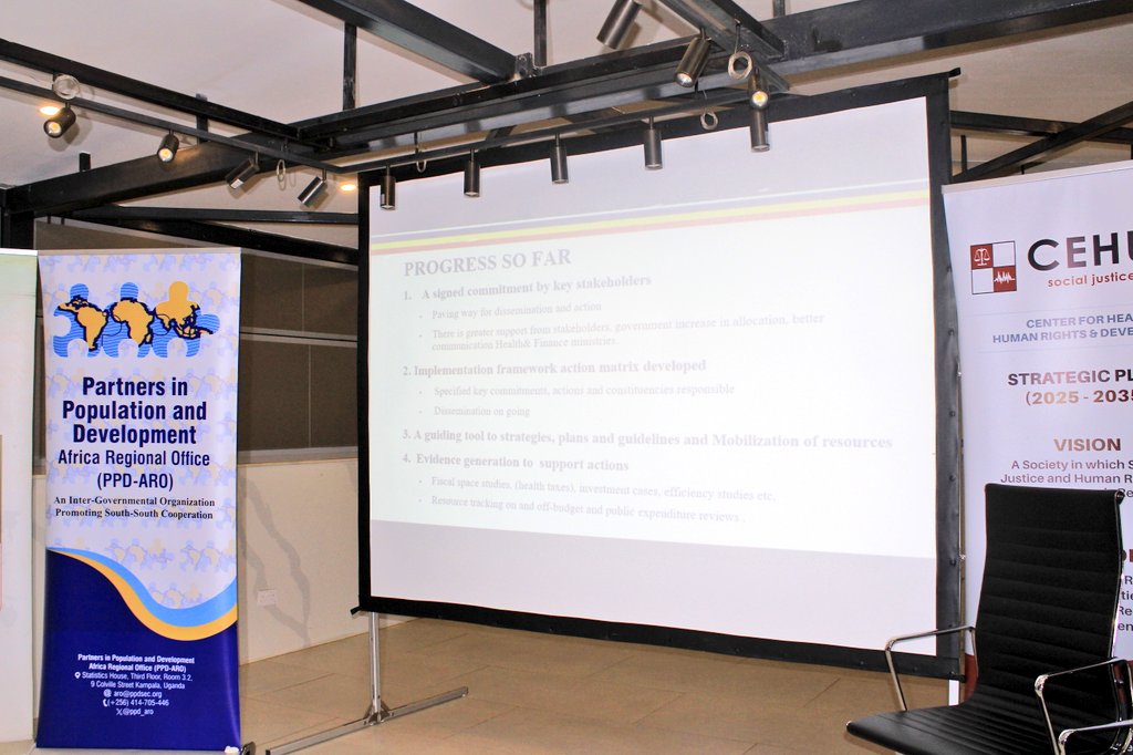 Ms. Angellah Nakyanzi shared insights on behalf of the Senior Planner <a href="/MinofHealthUG/">Ministry of Health- Uganda</a> on the progress of the National Health Financing Dialogue commitments and implementation matrix