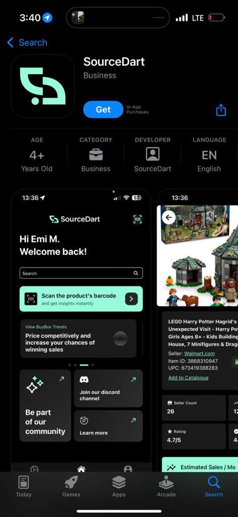 Best RA Walmart App is here

SourceDart continues to takeover the space

Super cool app and works way faster than the others.