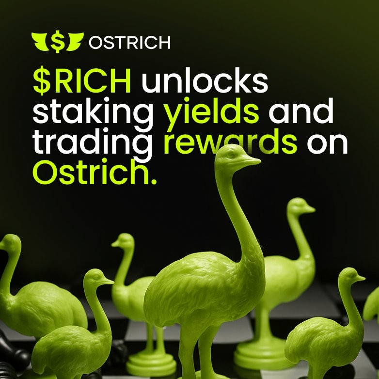 legithub003's tweet image. Staking isn’t just passive income anymore. it’s strategy. 

With $RICH on @Ostrich_HQ, you’re not just holding a token - you’re unlocking a flywheel of yield, rewards, and financial freedom.  

Why sit still when your assets can work 24/7? @PlortalAI