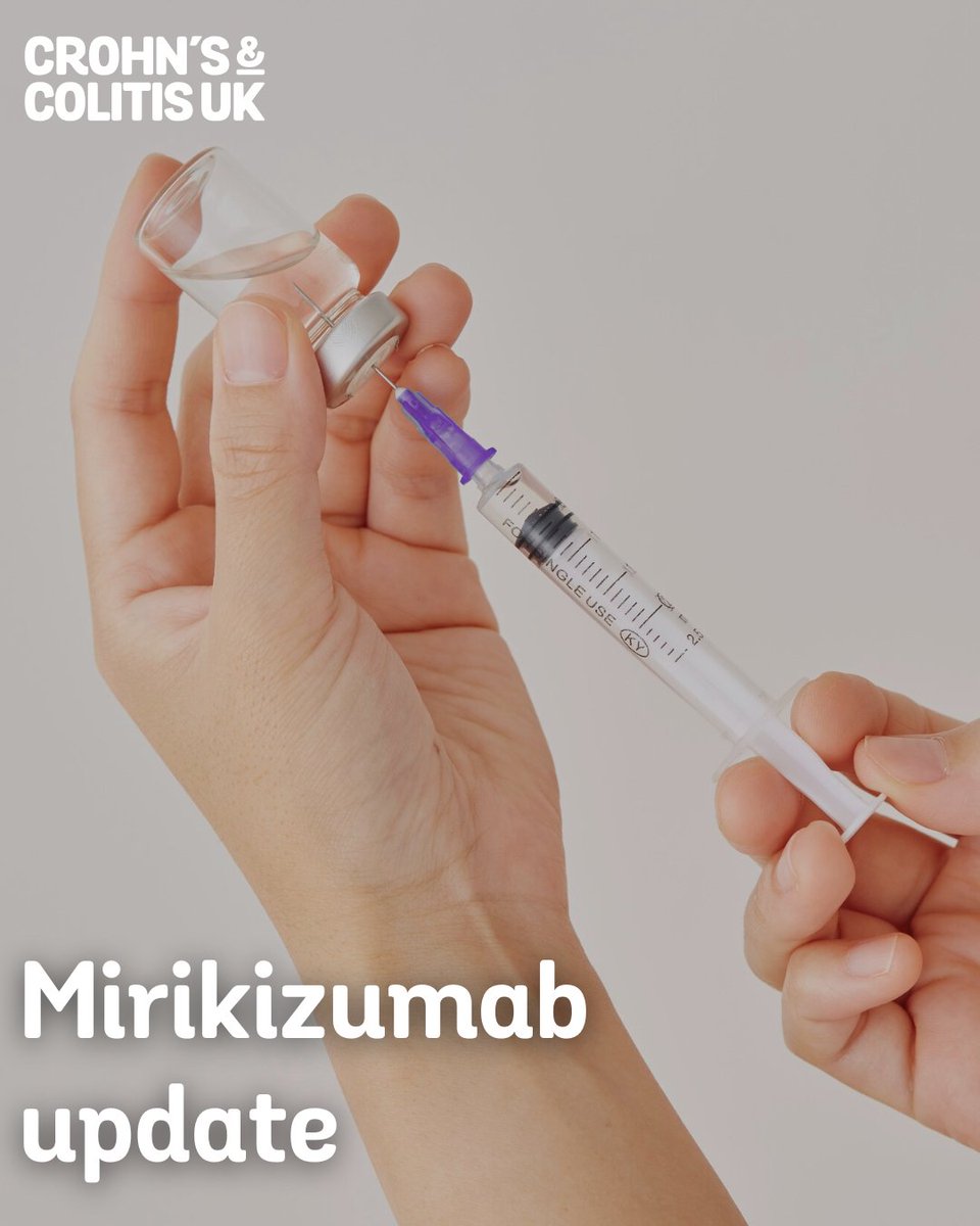 Mirikizumab can now be used to treat Crohn’s Disease. Previously, this biologic medicine was used to treat Ulcerative Colitis. But, in June, the National Institute for Health and Care Excellence (NICE), approved its use for Crohn’s as well. 

Visit: crohnsandcolitis.org.uk/mirikizumab