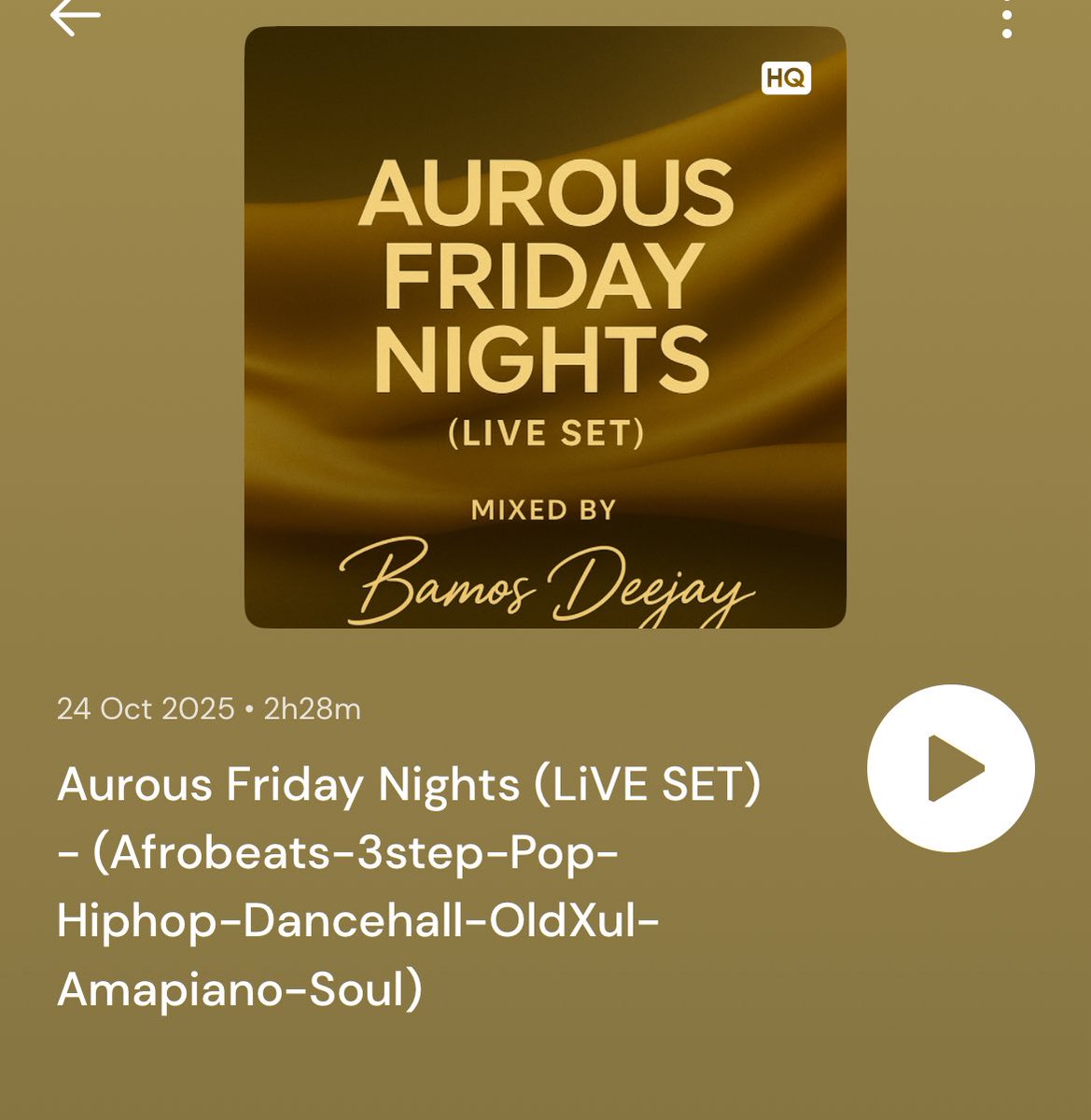 One night. One vibe. One set. 🎛️

mixcloud.com/BamosDeejay/au…

Press play and catch the vibe 💥👆🏾👆🏾