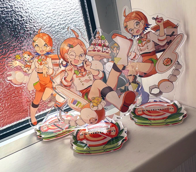 並ぶとこんな感じ 今回髪結んでるんですよ(*'꒳`*)