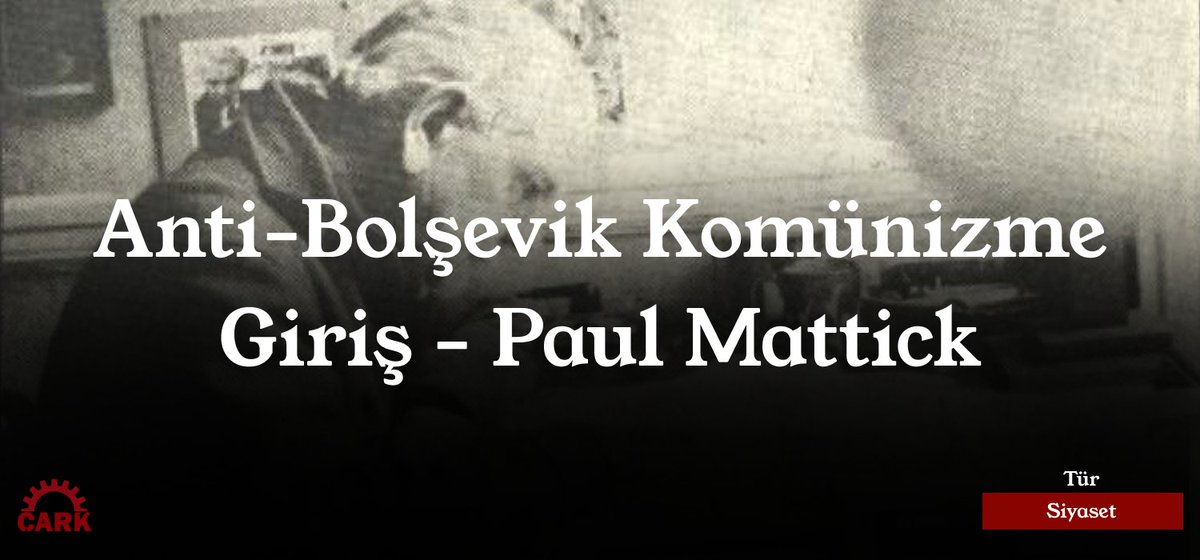 Çeviren: <a href="/Hayots_Sur/">𝄃𝄃𝄂Slovakyalı Salyangoz</a> | "Rus Devrimi ne batıya yayıldı ne de ortaya çıkan toplum sosyalist bir toplumdu; yalnızca Bolşevik Parti’nin otoriter yönetimi altında bir devlet kapitalizmi vardı."

medium.com/@carkdergi/ant…