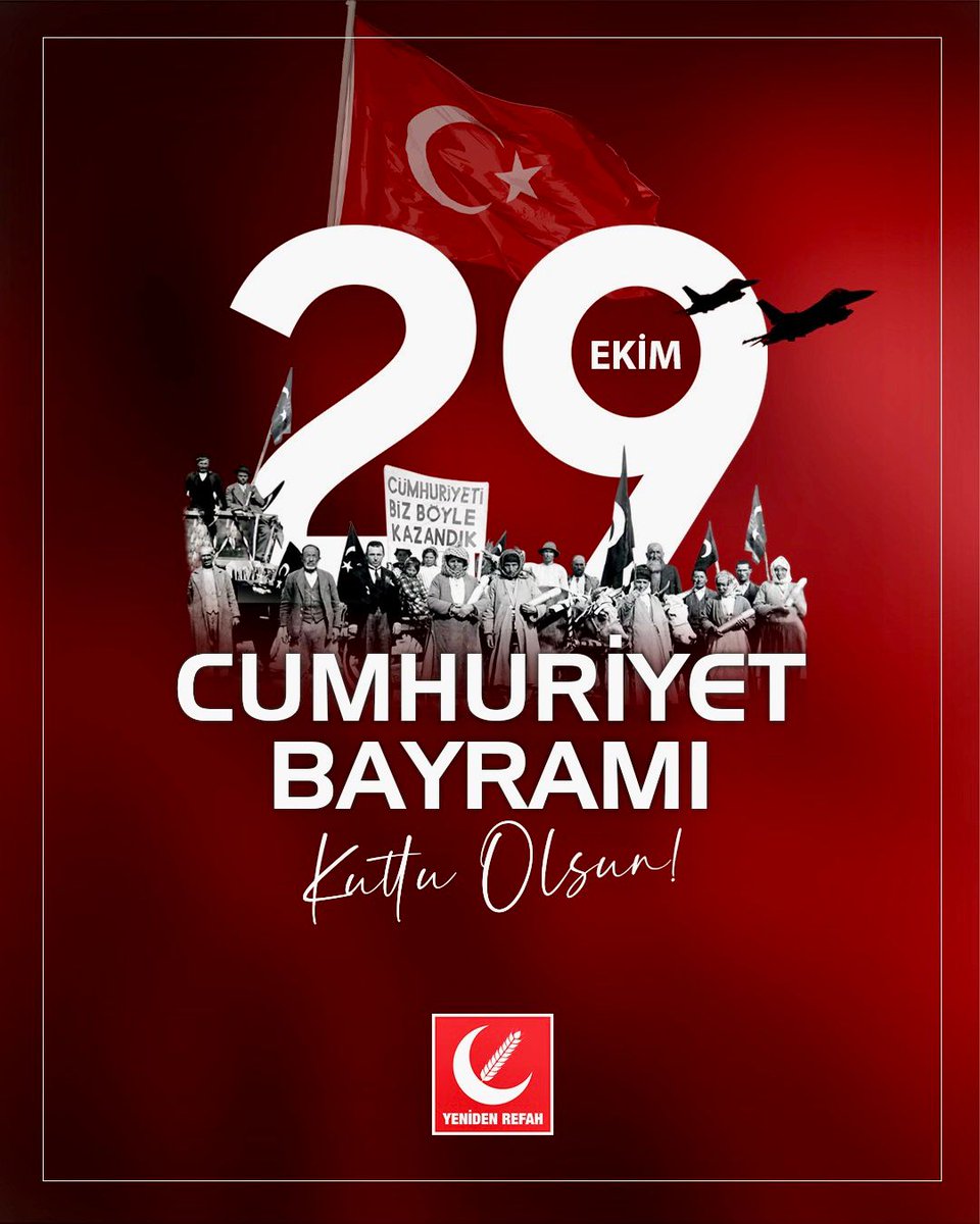 Aziz milletimizin 29 Ekim Cumhuriyet Bayramı’nı en içten dileklerimizle kutluyoruz. Milletimizin bağımsızlığı, vatanımızın birliği ve mukaddes değerlerimiz uğruna canlarını feda eden aziz şehitlerimizi rahmetle, kahraman gazilerimizi minnet ve şükranla yâd ediyoruz. 🇹🇷