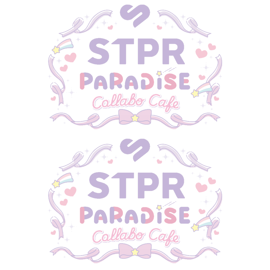 39_sTpR_'s tweet photo. 🍽️ロゴ素材☕️

STPR PARADISE Collabo Cafe ロゴ
ご使用の際良ければふぁぼりつお願い致します୨୧

#STPRPARADISE　#すとぱら https://t.co/GwU3CJgE5I
