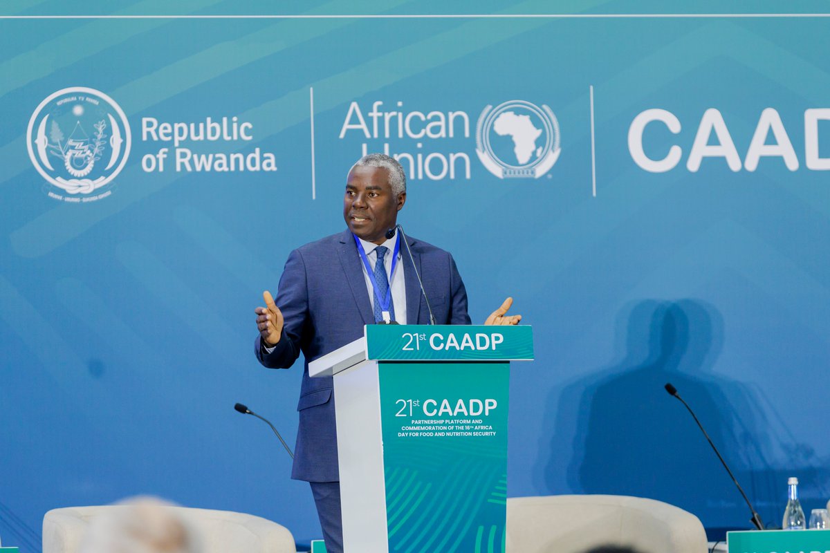 Jean Paul Ndagijimana, Country Director - Rwanda, delivered remarks on behalf of President Alice Ruhweza at the 21st CAADP PPP Opening Session. 

He emphasized a crucial message: strong governance is essential for accelerating Africa's food systems transformation.
#AGRA