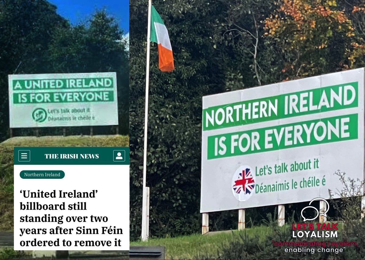 𝐍𝐨𝐫𝐭𝐡𝐞𝐫𝐧 𝐈𝐫𝐞𝐥𝐚𝐧𝐝 𝐈𝐬 𝐅𝐨𝐫 𝐄𝐯𝐞𝐫𝐲𝐨𝐧𝐞 - 𝐋𝐞𝐭'𝐬 𝐓𝐚𝐥𝐤 𝐀𝐛𝐨𝐮𝐭 𝐈𝐭 

We're proud of Northern Ireland, it's our home. It's not a 'shithole', it's thriving.

Republicans fear a successful Northern Ireland in the United Kingdom.