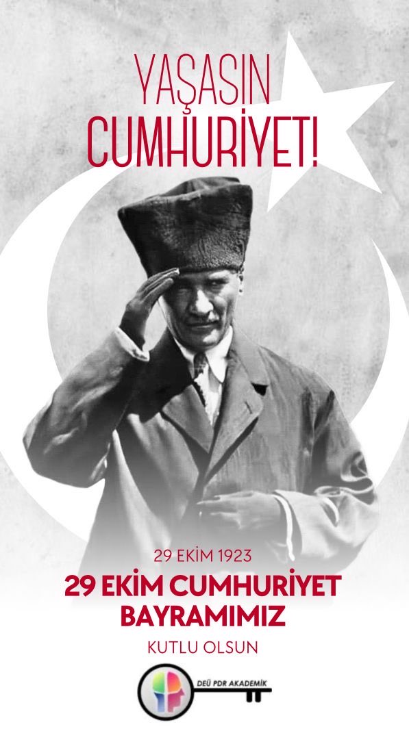 #cumhuriyetimiz102yaşında 
#cumhuriyet #deu #pdr