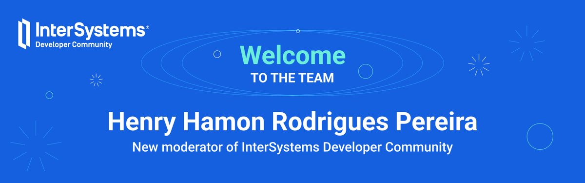 InterSystemsDES's tweet image. 🎊Damos la enhorabuena a Henry Hamon Rodrigues Pereira, ¡nuevo moderador de la comunidad de desarrolladores! 🎊

Henry ha estado vinculado a la tecnología de InterSystems desde hace décadas 👏

🫂Dadle la bienvenida y conoced un poquito más de él y en: es.community.intersystems.com/node/586181