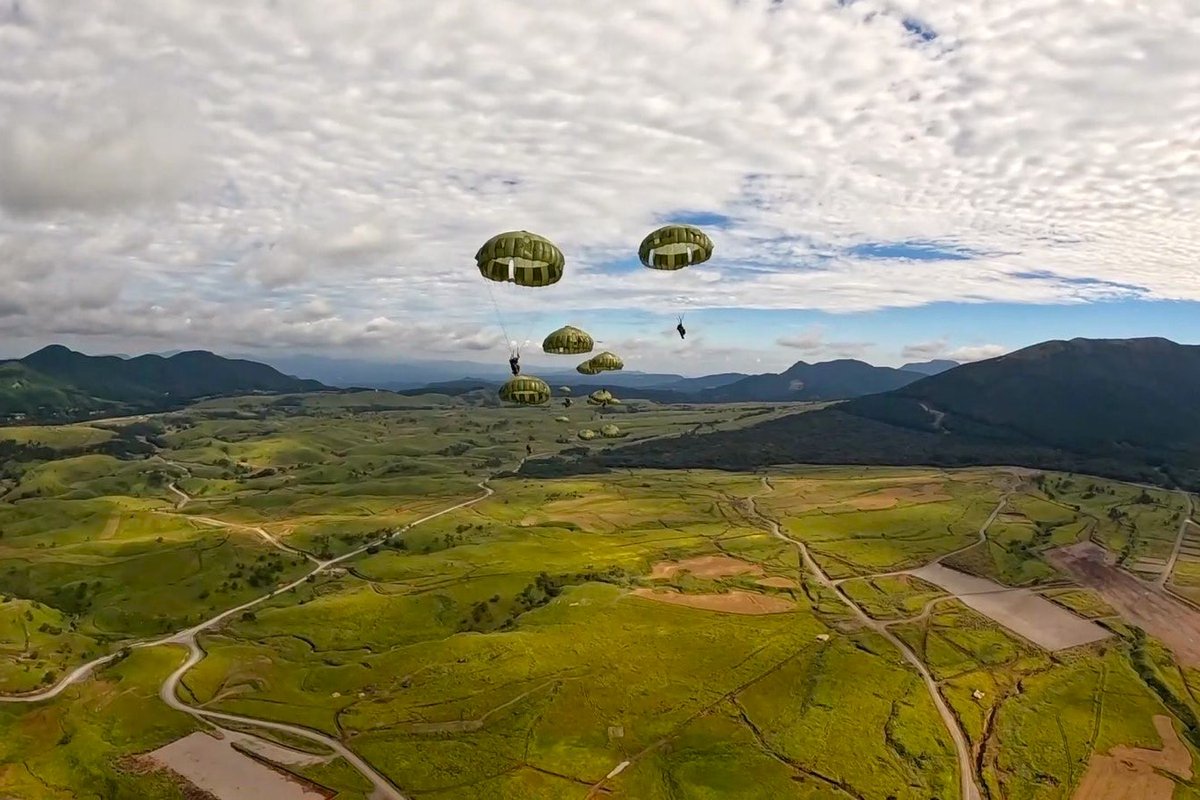 令和7年度自衛隊統合演習】 #第1空挺団 は、令和7年度自衛隊統合