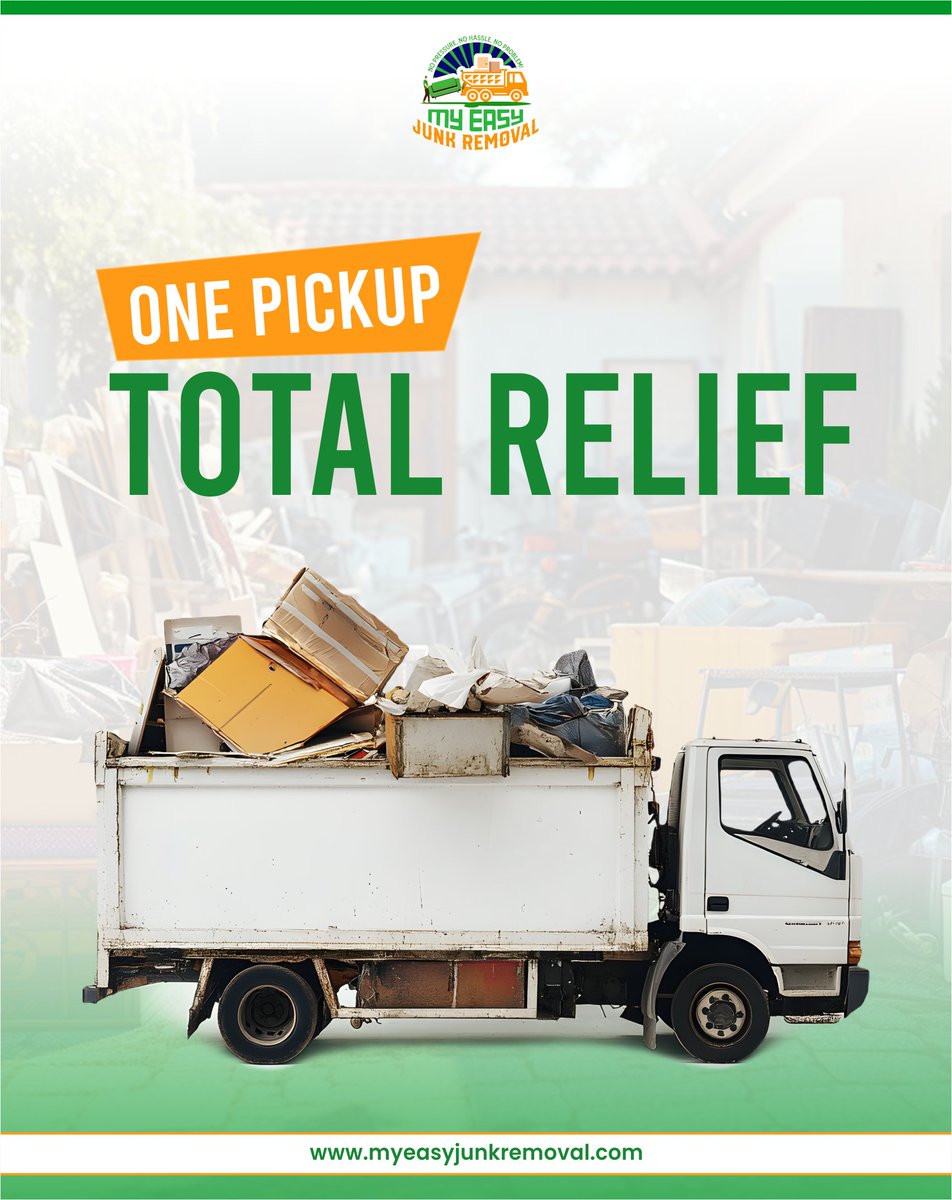 eazyjunkremoval's tweet image. Even small items like a broken chair or old mattress can weigh you down- get rid of them fast!

Visit- myeasyjunkremoval.com

 #SmallJunkBigRelief #InstantCleanup #DeclutterFast #FloridaServices #MyEasyJunkRemoval