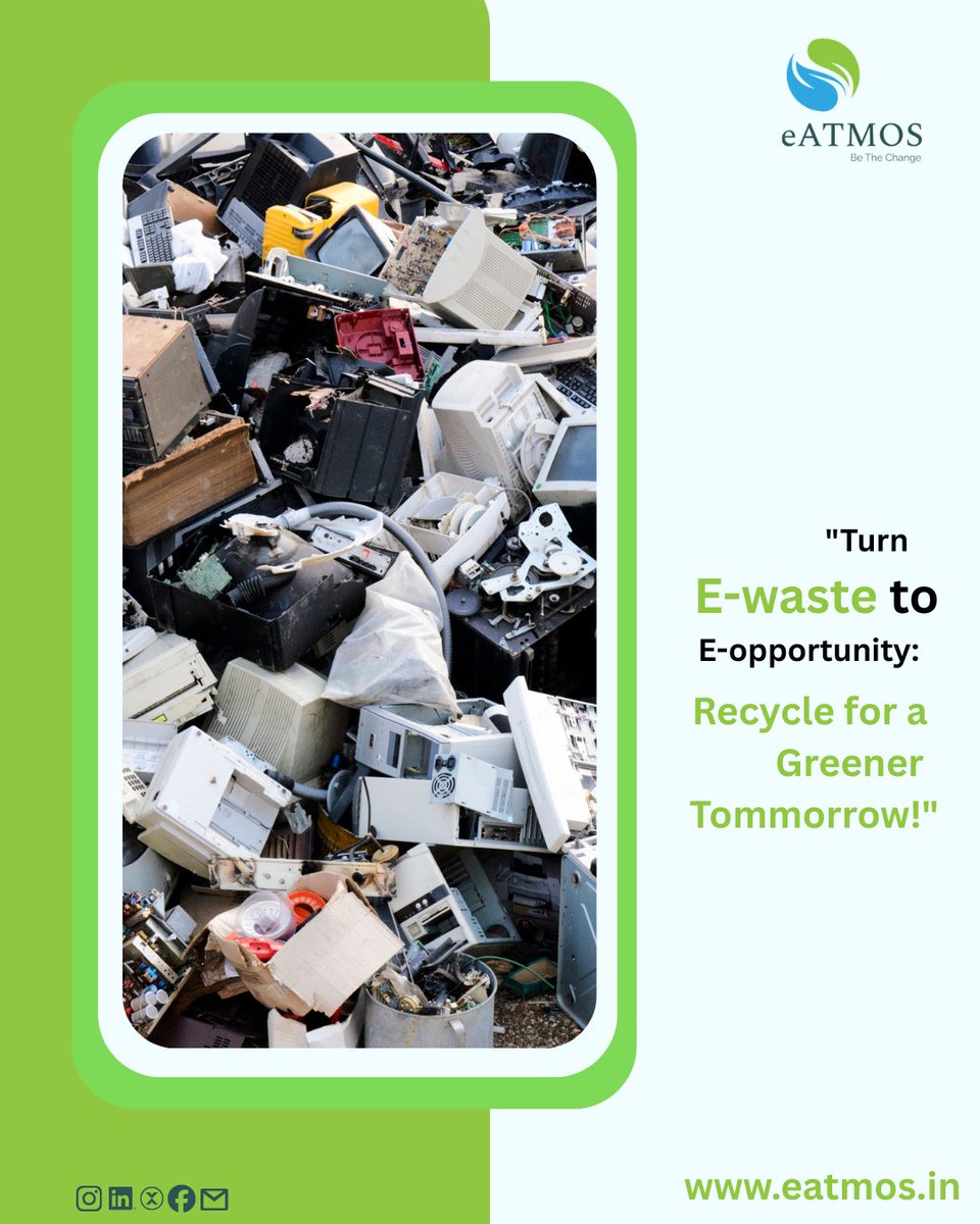 Eatmos187129's tweet photo. Turn E-waste into E-opportunity!
Every device you recycle brings us closer to a cleaner, greener planet.
Let’s make sustainability the trend of 2025 — not waste.
#EATMOS #EwasteRecycling #GoGreen #Sustainability #RecycleResponsibly #ZeroWaste #GreenFuture https://t.co/EMjzusOerY