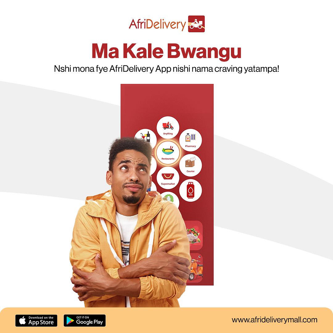 When the cravings hit, AfriDelivery’s got your back 😋💨
From meals to groceries, pharmacy to courier — just tap the app and enjoy quick, easy deliveries straight to your door! 🚴🏾‍♂️📦
#AfriDelivery #MaKaleBwangu #ZambiaEats #QuickDelivery #OrderNow