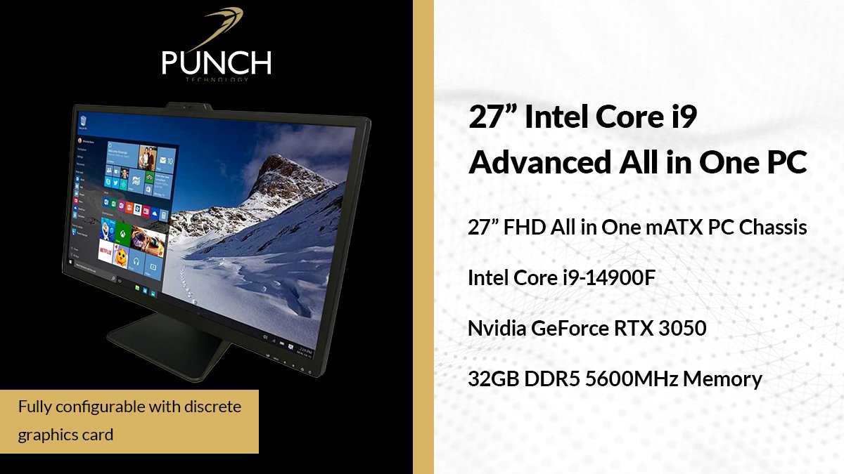 Perfect for point-of-sale systems, kiosk setups or customer facing displays, our all-in-one systems offer;

▶️ Powerful performance with discrete graphics
▶️ Space-saving, sleek design
▶️ Windows 11 ready

Configure yours➡️  punchtechnology.co.uk/all-in-one-pcs/