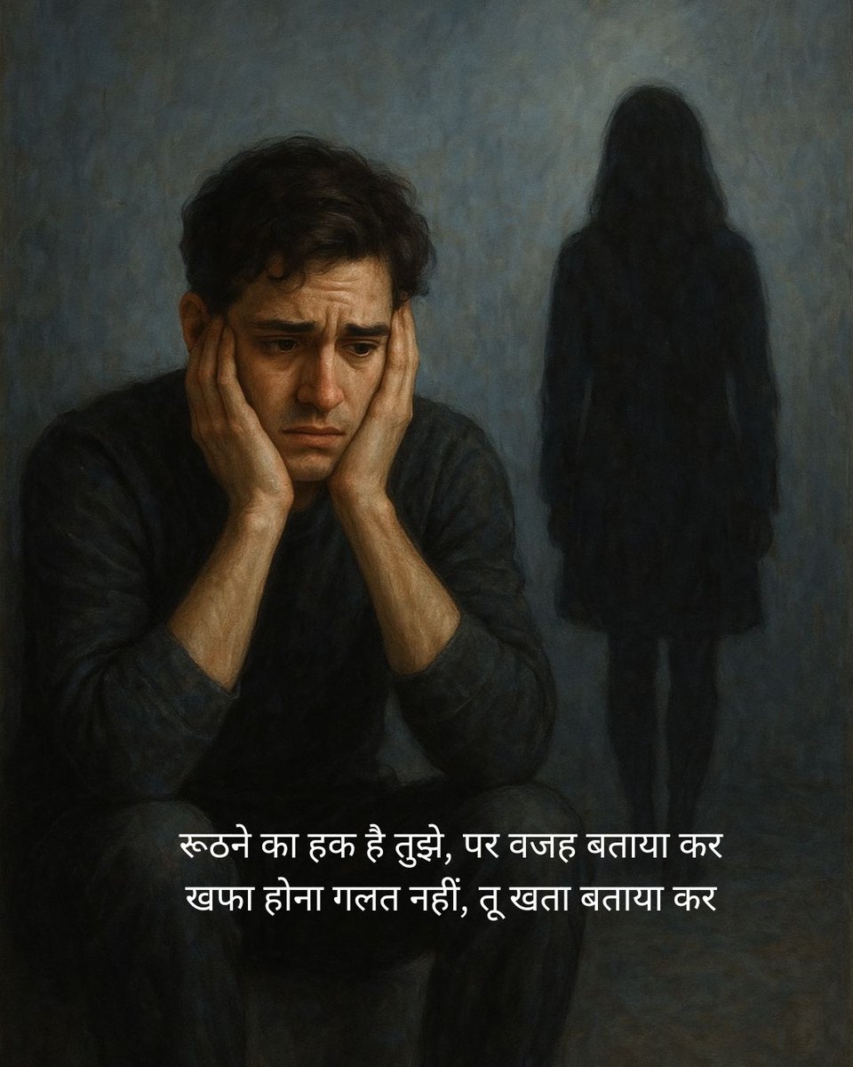 रूठने का हक है तुझे, पर वजह बताया कर
खफा होना गलत नहीं, तू खता बताया कर