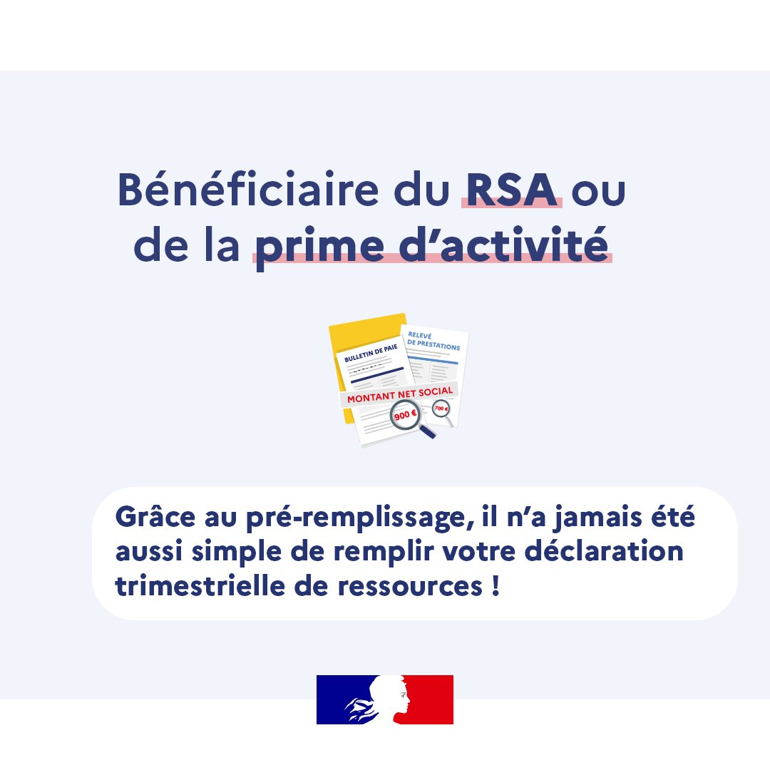 💡 RSA ou prime d’activité : la déclaration trimestrielle évolue
👉 La déclaration est pré-remplie pour simplifier les démarches. Il suffit de vérifier et valider les infos.
ℹ️ Nouveau calendrier des mois à déclarer : les montants sont clairement indiqués.
📆 Pas d’impact sur la