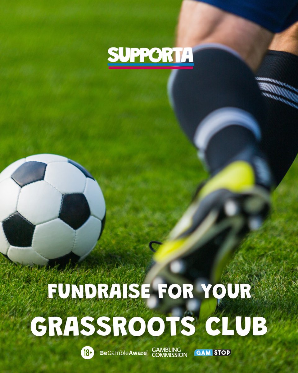 Supportauk's tweet photo. Back your club the easy way 💙

Supporta makes fundraising simple for grassroots teams of any size. One game, clear tracking, quick payouts for kits, equipment and travel.

Get started on the App Store or Google Play. 📲
18+. Please play responsibly. https://t.co/yDn0JIWMSn