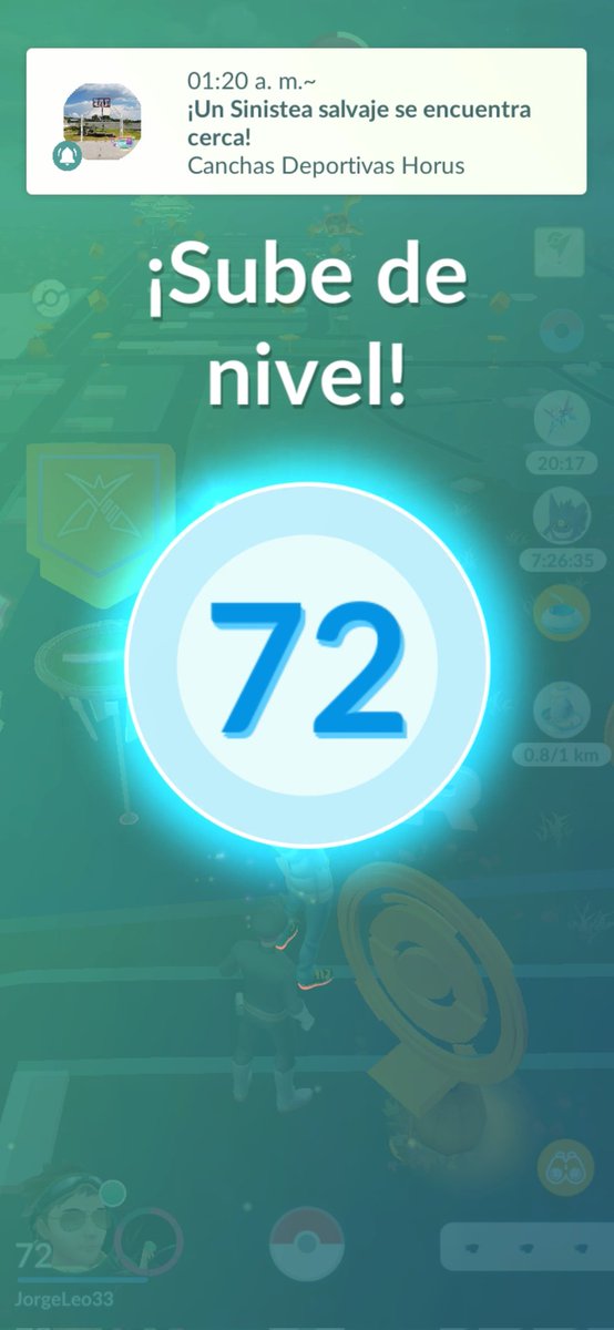 jorgeleo33's tweet image. Se me olvido publicarlo ayer... #PokemonGo se logró el Nivel 72....

#level72