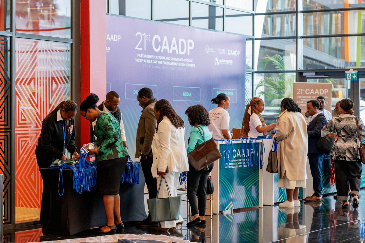 Today at KCC, the 21st #CAADP Partnership Platform &amp; 16th #ADFNS event kicks off under the theme: “From Malabo to Kampala: Accelerating Just, Resilient Agrifood Systems Transformation for Nutrition &amp; Sustainable Growth.” 🌱

#Agriculture #FoodSecurity #Nutrition #Africa
