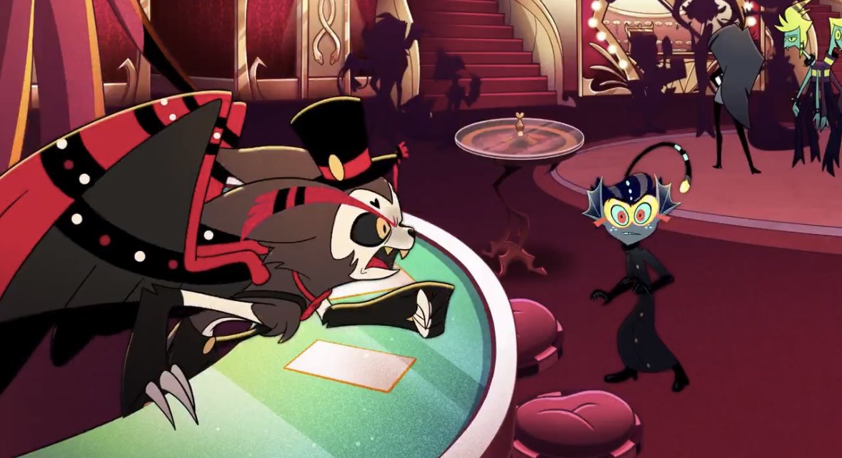 Can we talk about how husk refused to serve the ant guy who touched angels fluff a drink? Maybe he can make Mai tai just not for this guy👀 my #huskerdust brain being delulu