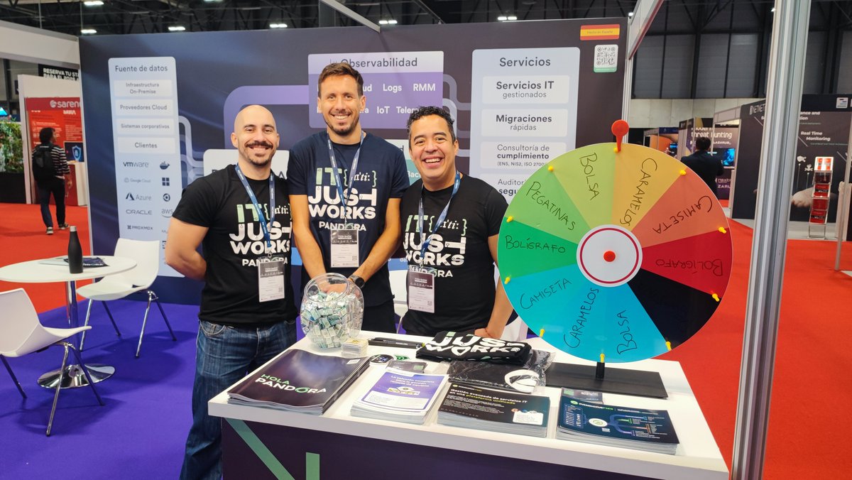 pandorafms's tweet image. 📢 ¡Hoy comienza la Madrid Tech Show 2025!

Nos encontrarás en IFEMA Madrid, pabellón 9, stand E50. Descubre nuestras soluciones en monitorización, ITSM, SIEM y RMM

👉 Ven a visitarnos: hubs.ly/Q03QJ4c_0

#PandoraFMS #MadridTechShow2025 #Ciberseguridad #Tecnología