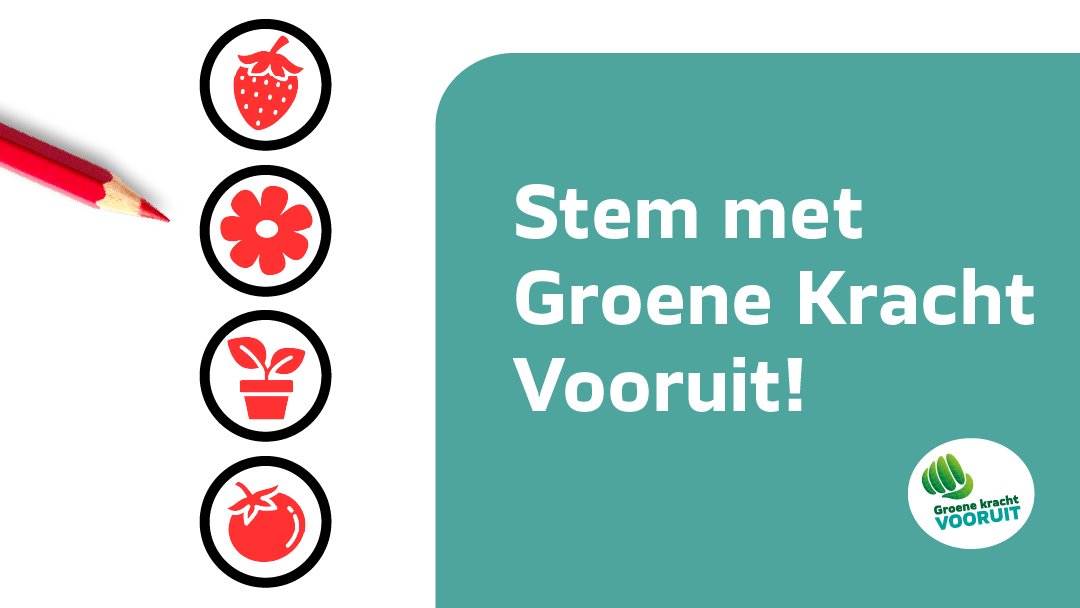 Vandaag laten Nederlanders hun stem horen. Morgen is het weer aan de politiek om Nederland gezonder, gelukkiger en groener te maken.

Onze ondernemers werken elke dag aan innovatieve, duurzame oplossingen die laten zien dat het kán: verantwoord telen, vergroening omarmen en