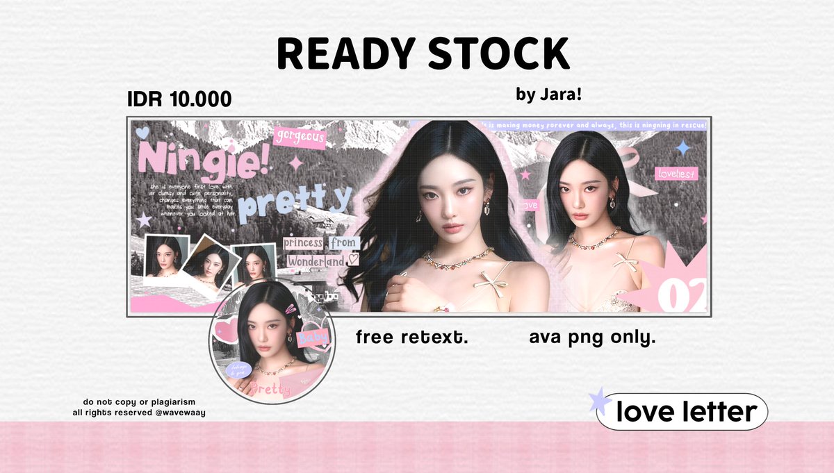 hanfornoah's tweet image. Help repost? Thank you so much! 🪩🤍

Hii, aku punya layout rs Ningning dari Elle Style Awards! 🫶🏻✨ Pricinya 10K/ea, bisa bundle sama layout wabis (+7K) ⭐💗 payment via QRIS yap, detail di foto &amp;lt;3

#zonauang #zonaba ready stock aespa gg cewe