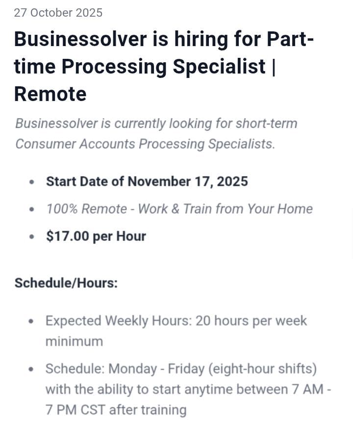 labaiyka's tweet image. Is anyone looking for a job?

$17 / hour
#part_time
#remotejob