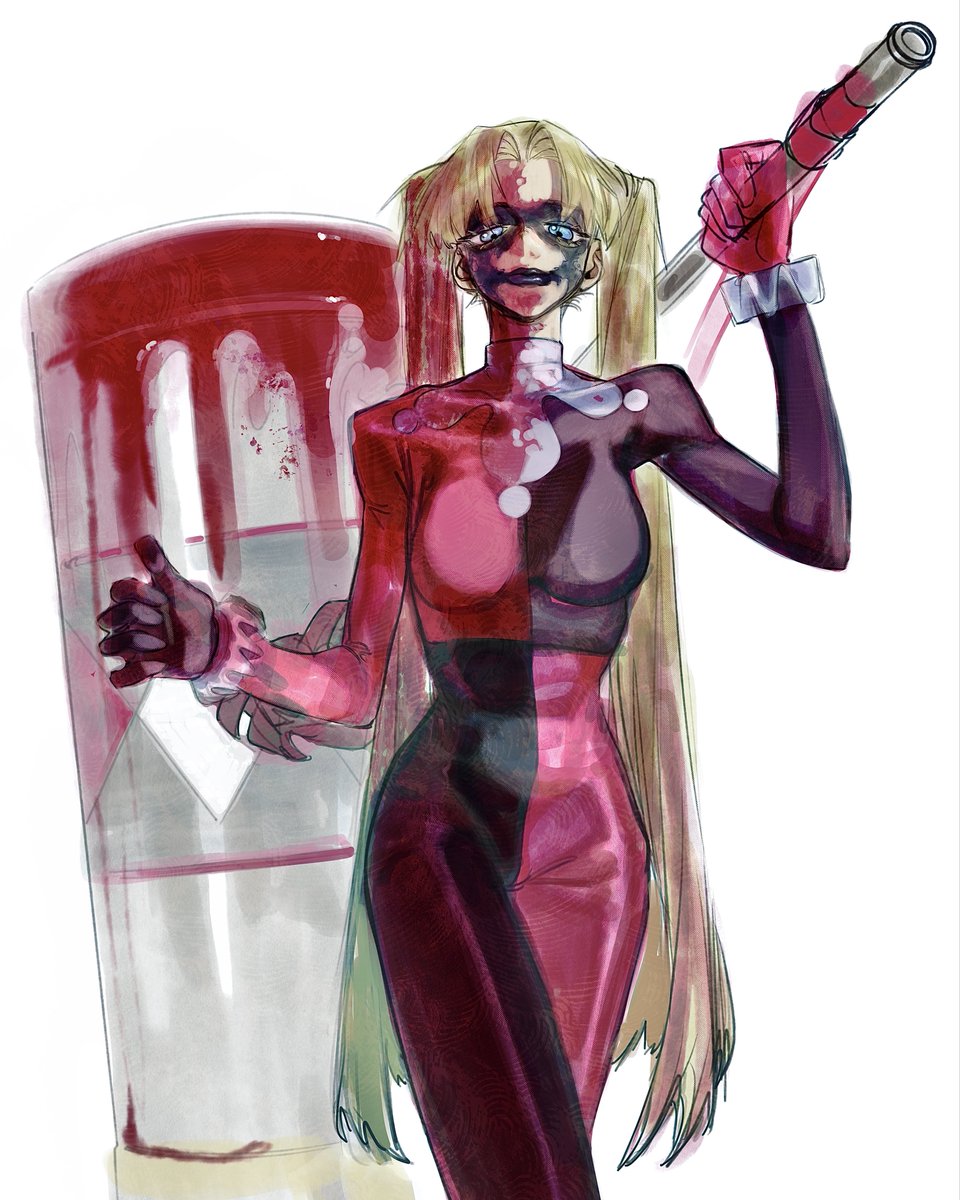 BLOODYKN8GHT's tweet photo. Harley Quinn 🎭 for Edtober https://t.co/T9eyLHbA1o