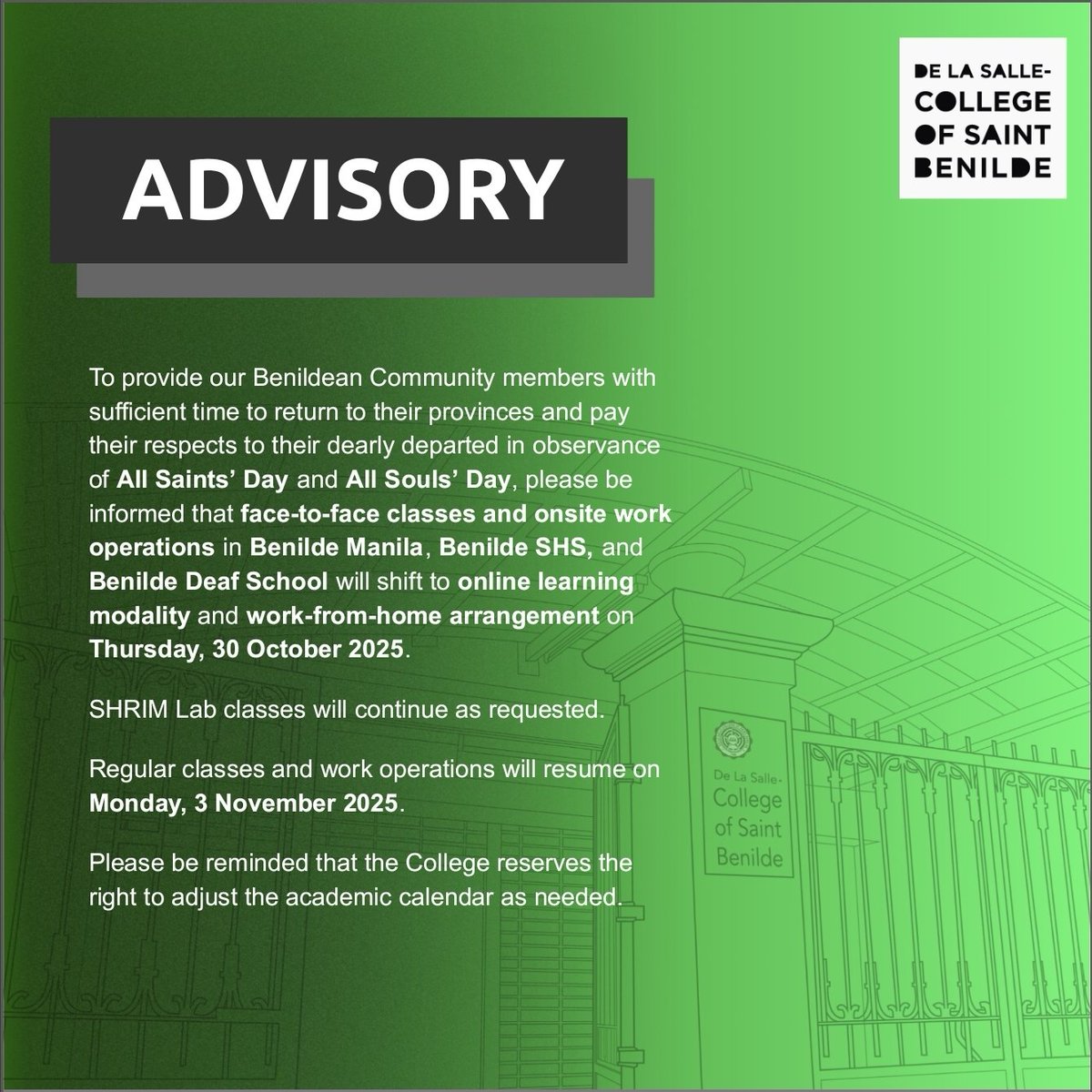 Benilde tweet media