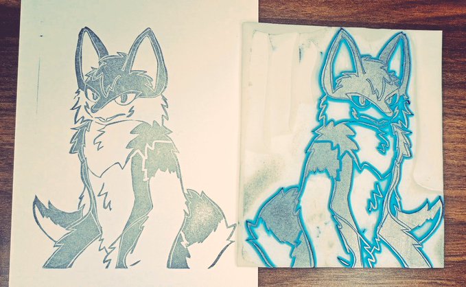 <a href="/ZackHazel/">ZACK</a> さん
「ハゼル」
立体的にできたと思う？
なかなか青の部分どんなふうに彫ろうか悩んで本人に聞いてみたけどこれでOKかな～
#消しケモ #ケモノ #消しはん #消しハン #消しゴムハンコ #消しゴムはんこ