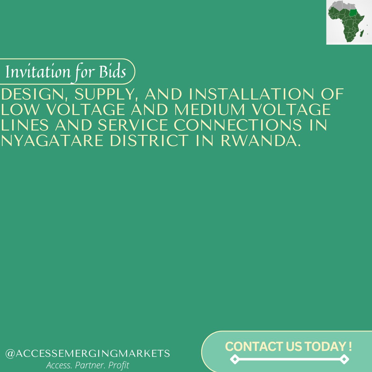 EmergingMarkett's tweet image. Contact us today to secure this project opportunity.

For more info on this opportunity, check out the project details here: lnkd.in/dWkeap9V

#Development #Opportunities #ProjectPartnership #Rwanda #Design #VoltageLines