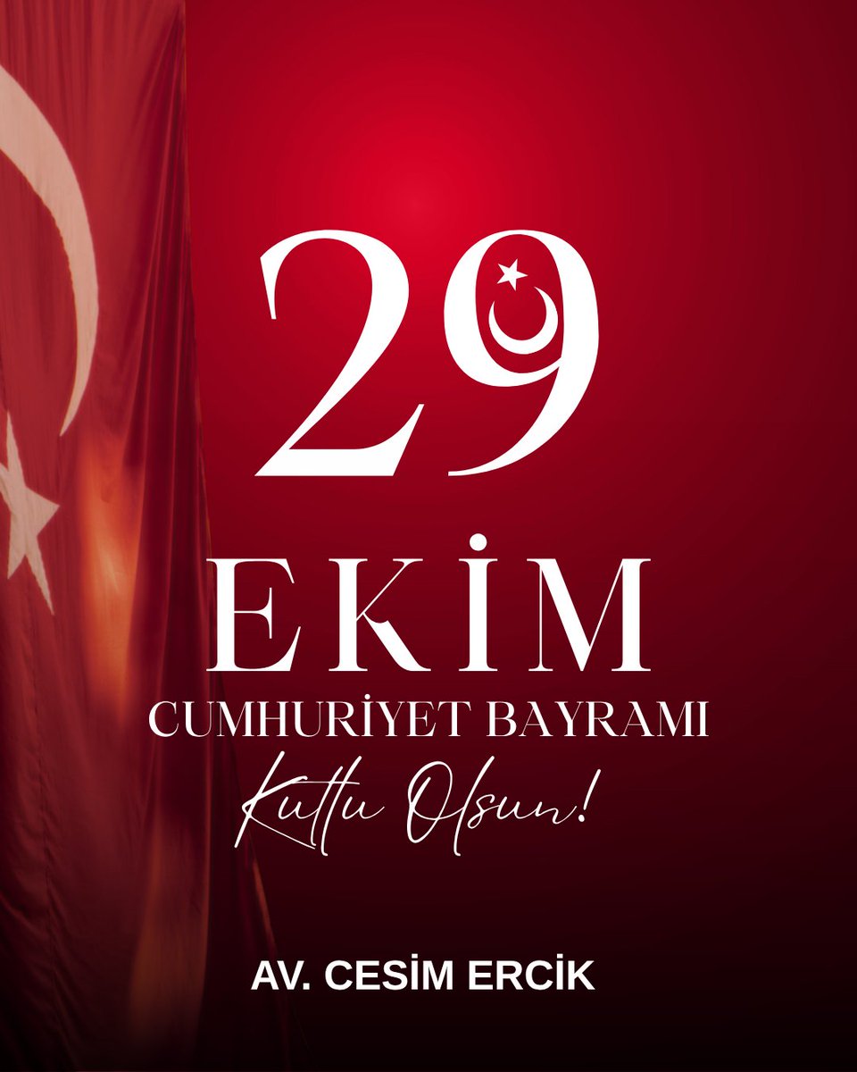 cesimercik's tweet image. Aziz milletimizin inançla, cesaretle ve fedakârlıkla kurduğu Cumhuriyetimiz 102 yaşında...

Başta Cumhuriyetimizin kurucusu Gazi Mustafa Kemal Atatürk’ü, şehitlerimizi ve gazilerimizi rahmet ve minnetle anıyoruz… 🇹🇷
#Cumhuriyet102Yaşında #29EkimCumhuriyetBayramı
