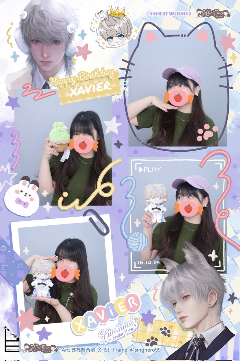 xavierslady's tweet photo. Makasih banyak kakak kakak panitia yang udah bikin frame cakep ini 😭💗🌟✨ suka banget sama framenya 🥺✨
@xaviestarlights @Linkon_event
#StarlightDay #Octovier #HBDXavier https://t.co/dtZiu8XbuR