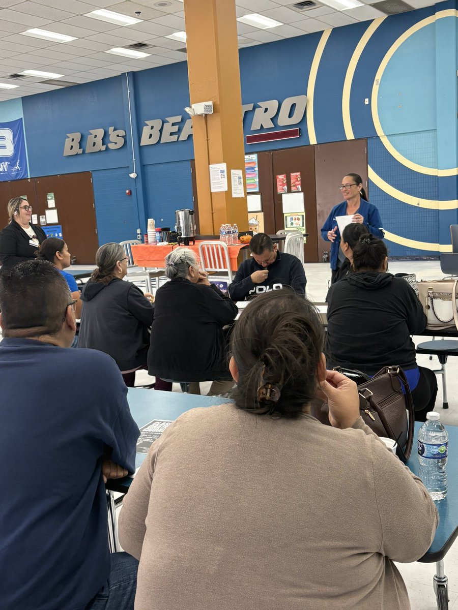 Our October Coffee with the Principal! Parents sharing a positive experience they have had on campus! <a href="/rgandarilla99/">Rose Gandarilla</a> sharing campus updates and student celebrations! <a href="/mpazepzona/">mpaz #🟦</a> <a href="/MarkMateran/">Mark Teran</a> <a href="/ELPASO_ISD/">El Paso ISD</a>